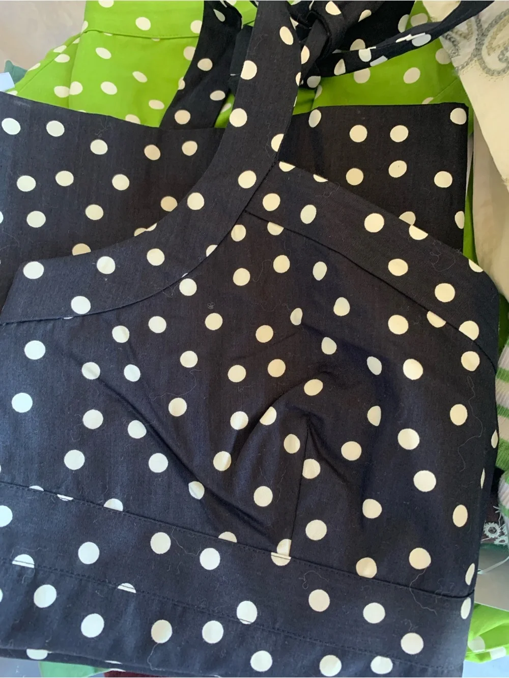 J CREW POLKA DOT HALTER TOP COTTON SALT DOT NAVY New With Tags Size 10